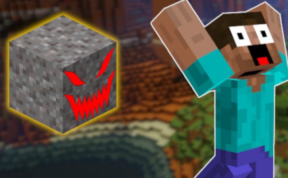 Minecraft Kies evil face title 1140x445