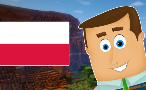 Minecraft Polen Flagge Business Man titel 1140x445