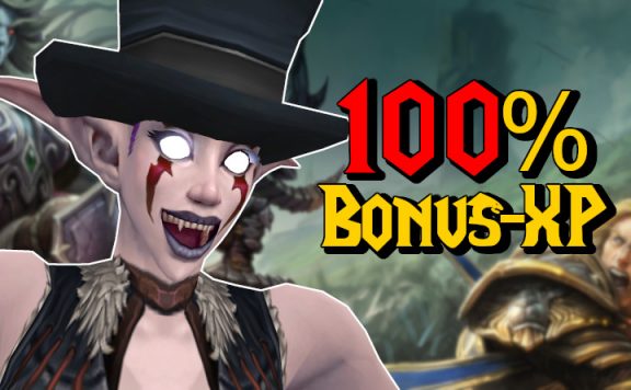 WoW 100 Prozent Bonus XP title 1140x445