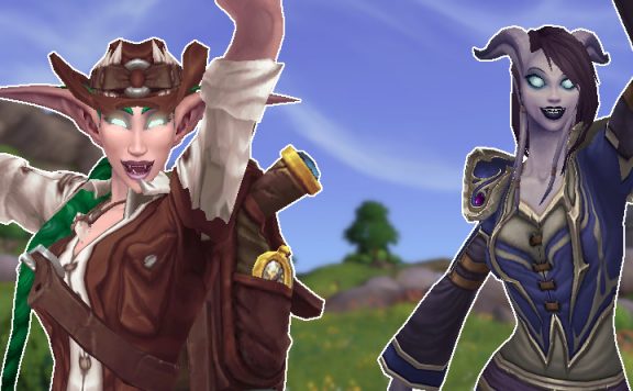 WoW Happy Nightelf Explorer Draenei title 1140x445