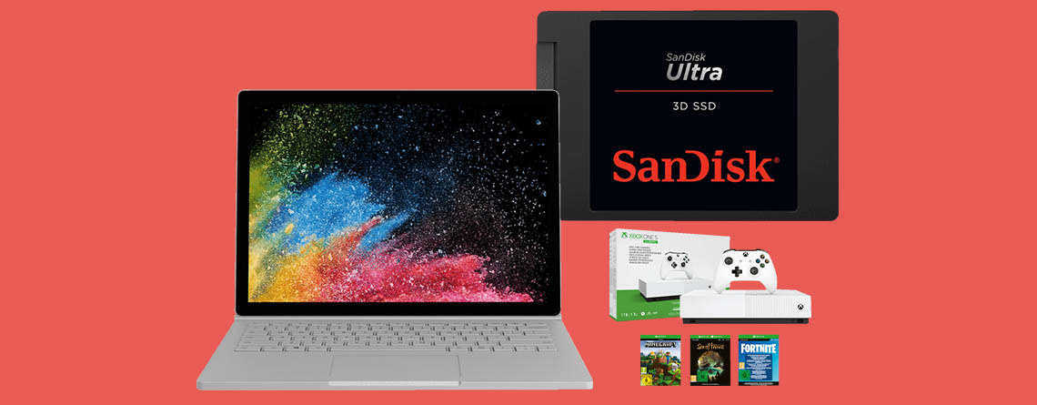 MediaMarkt Prospekt Angebot: Surface Book 2 und 1 TB SSD günstiger
