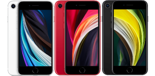iPhone SE (2020) in verschiedenen Farben