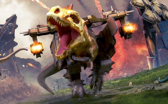 Dino Squad Dinos mit Waffen