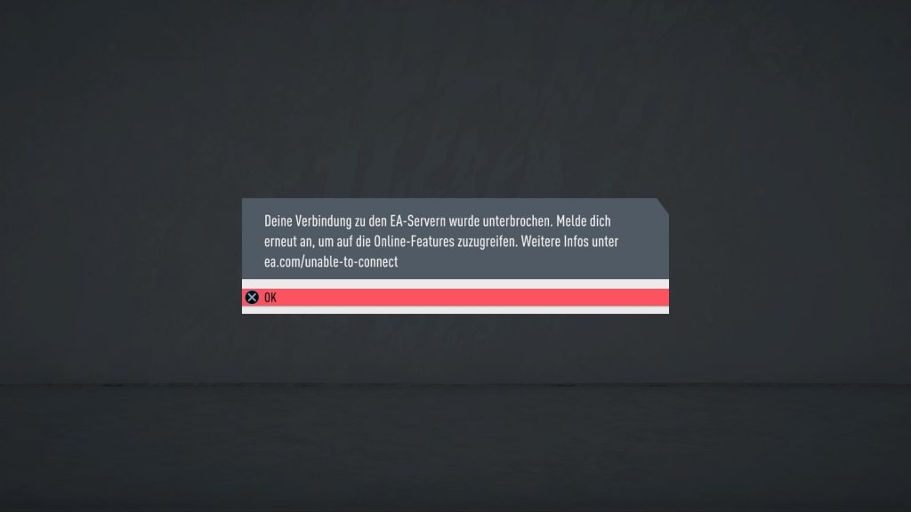 FIFA 20 Server Down