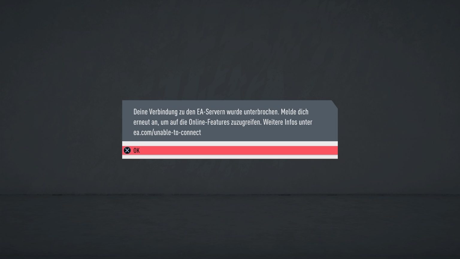 FIFA 20 Server sind down Spieler sehen „Unable to connect“