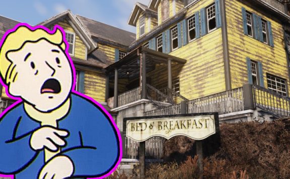 Fallout 76 Bed and Breakfast titel mit Vault Boy 2