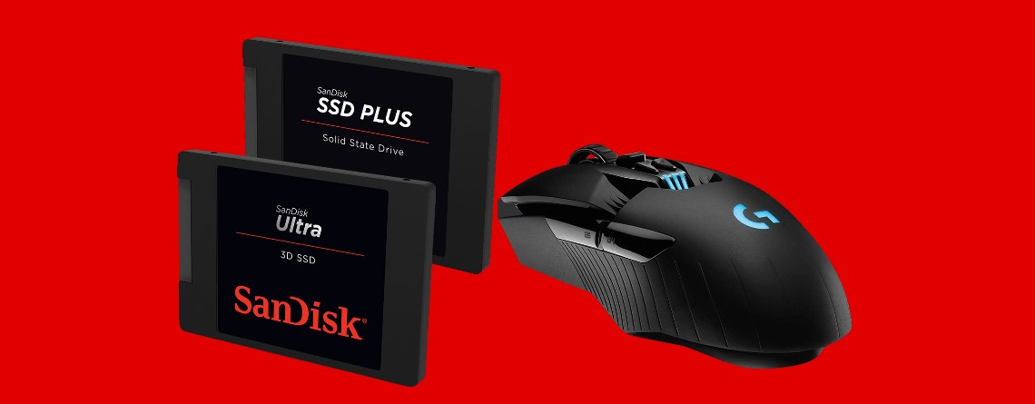 Große SSDs und Gaming-Maus von Logitech bei MediaMarkt reduziert