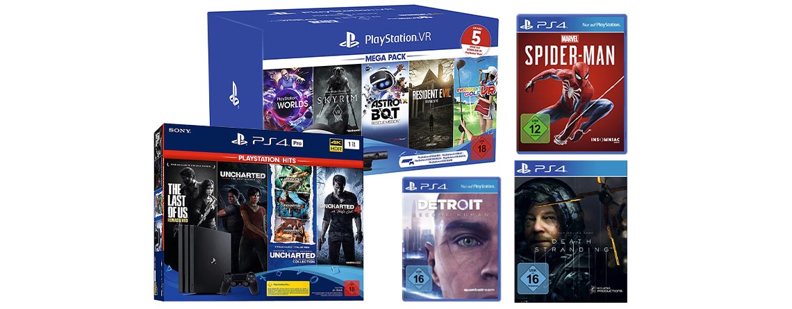 Amazon PS4-Angebot: PlayStation VR Megapack & Spiele günstiger