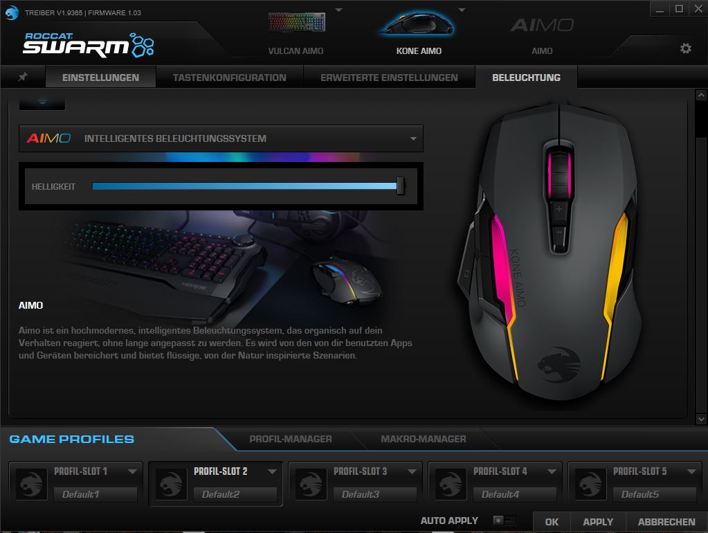 Roccat Kone Aimo Remastered Software