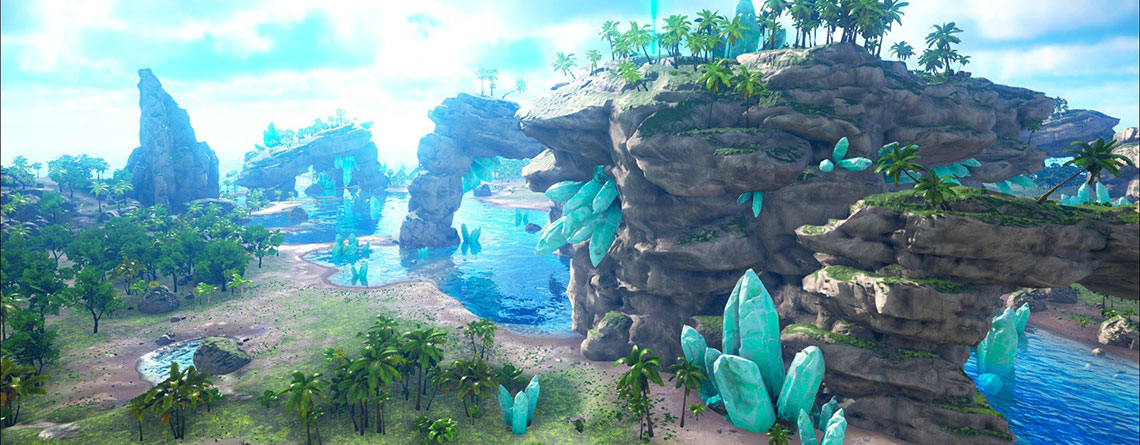 Die neue Map Crystal Isles kommt bald offiziell zu ARK – Das müsst ihr wissen