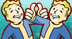 Fallout 76 Wastelanders Doppelter Vault Boy Daumen