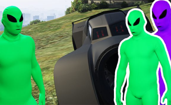 GTA Online Aliens Titel Lila Grün Vigilante