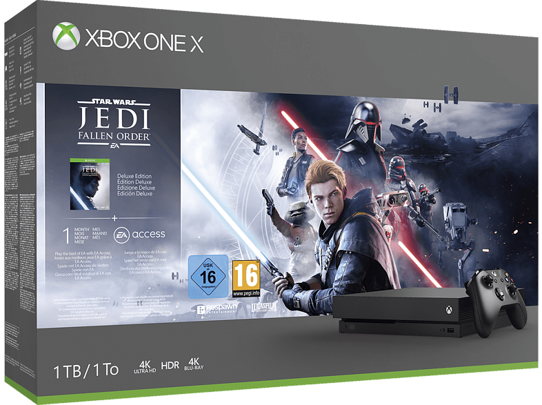 Xbox One X mit Star Wars Jedi: Fallen Order