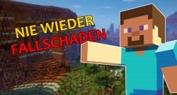 Minecraft Nie wieder Fallschaden titel 1140x445