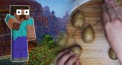 Minecraft Steve Potato player title 1140x445