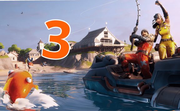 Fortnite Season 3 Wasser Boot Fisch Titel