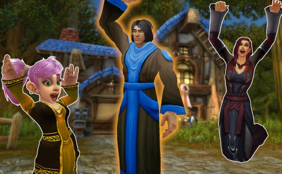 WoW Classic GM wave gnome human cheer titel title 1920x1080