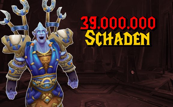 WoW Draenei Male Shaman 39 Millionen Schaden titel title 1920x1080