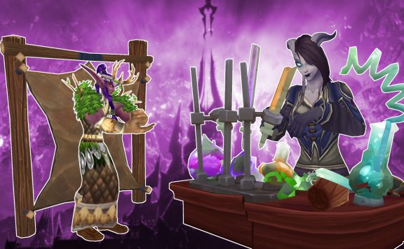 WoW Draenei night elf work titel title 1920x1080