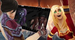 WoW Female Mage Picture holding titel title 1920x1080