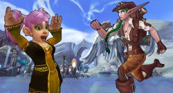 WoW Gnome Night Elf Running titel title 1920x1080