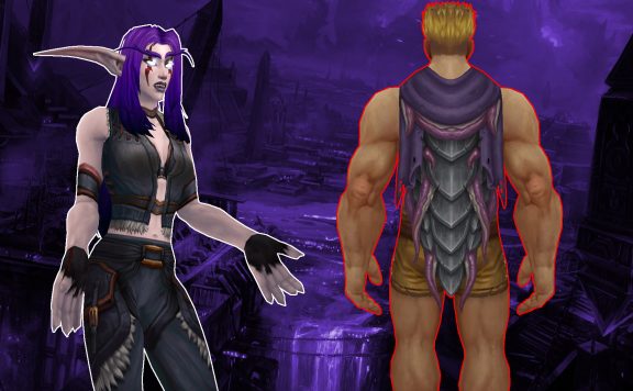 WoW Night Elf frown legendary cloak titel title 1920x1080