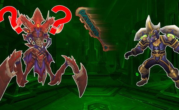 WoW Nyalotha Boss confused warrior sword throw titel title 1920x1080