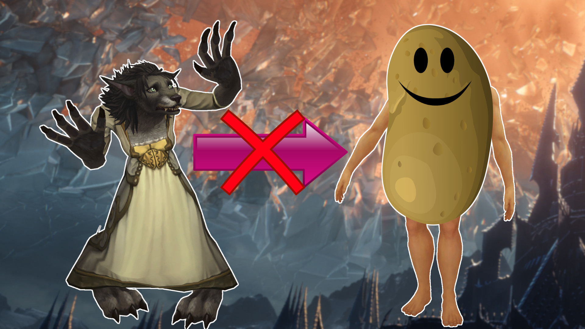 Mit WoW: Shadowlands sehen eure Worgen nicht mehr wie eine Kartoffel aus