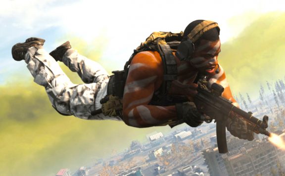 cod warzone match start sturzflug soldat waffen feuer titel