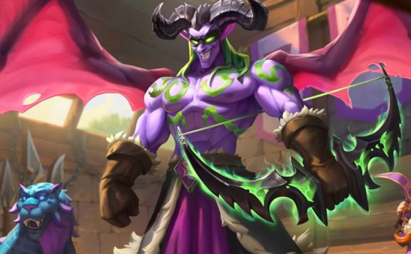 Hearthstone Demon Hunter Wings spread scholomance titel 1280x720