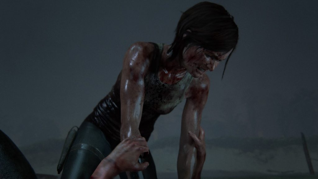 The Last of us Part 2 Ellie drowning someone