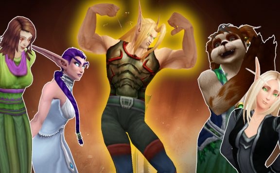 WoW Blood Elf with for females titel title 1280x720