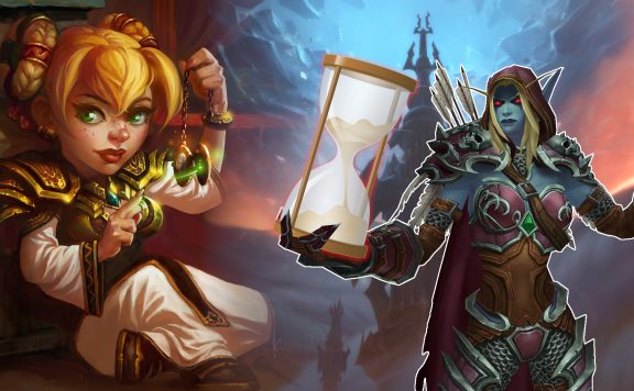 WoW Chromie Sylvanas Time Shadowlands title 1920x1080