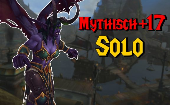 WoW Mythisch plus 17 solo demon hunter female titel title 1280x720