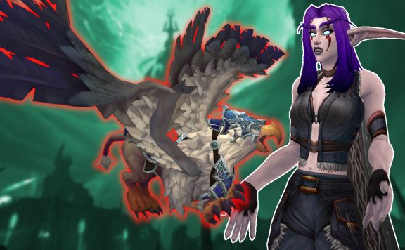 WoW Night Elf Flying Mount Shadowlands titel title 1280x720