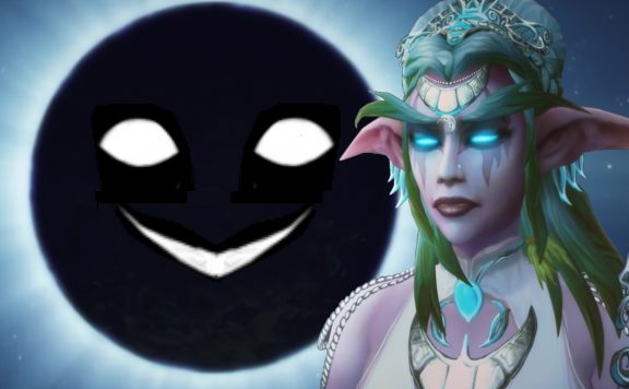 WoW Tyrande Elune creepy smile title 1280x720
