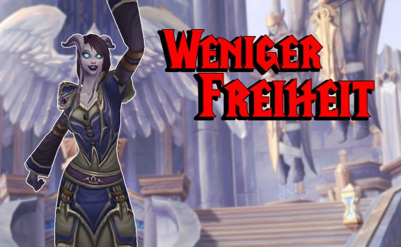 WoW Weniger freiheit draenei cheer titel title 1280x720