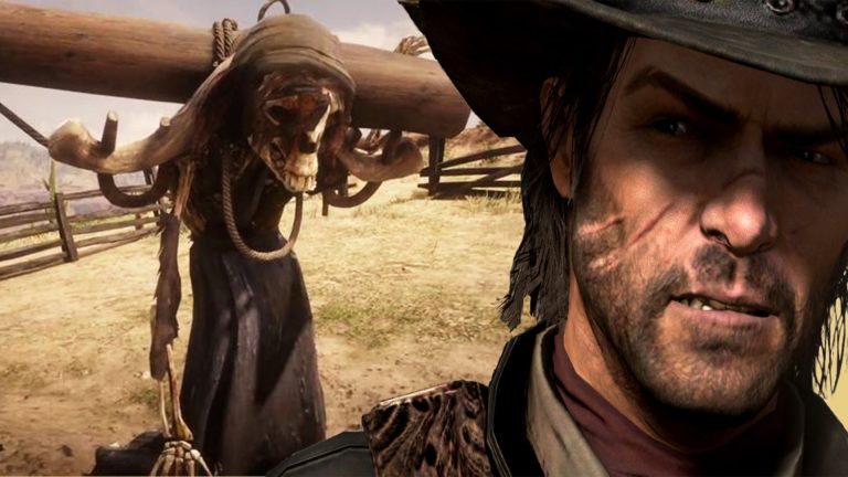 Dead Woman Rdr2 What is behind the dead woman with donkey head in Red Dead Redemption 2?