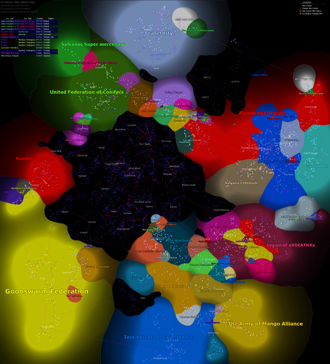 EVE Online War Map