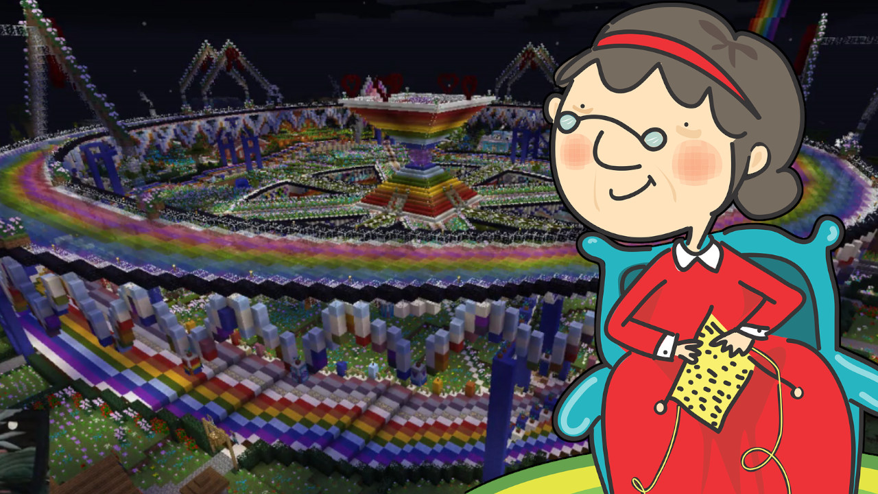 Diese „Minecraft-Oma“ zeigt die Welt, an der sie 6 Jahre gebaut hat