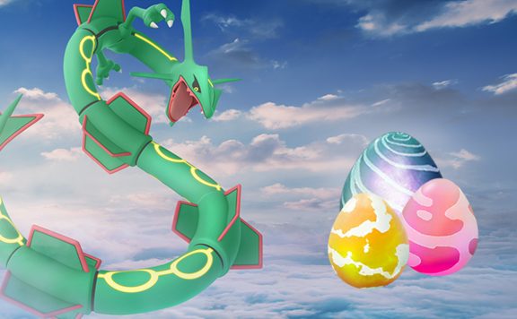 Pokémon GO Rayquaza Raid Eier Titel