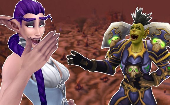 WoW Night elf orc laughing titel title 1280x720