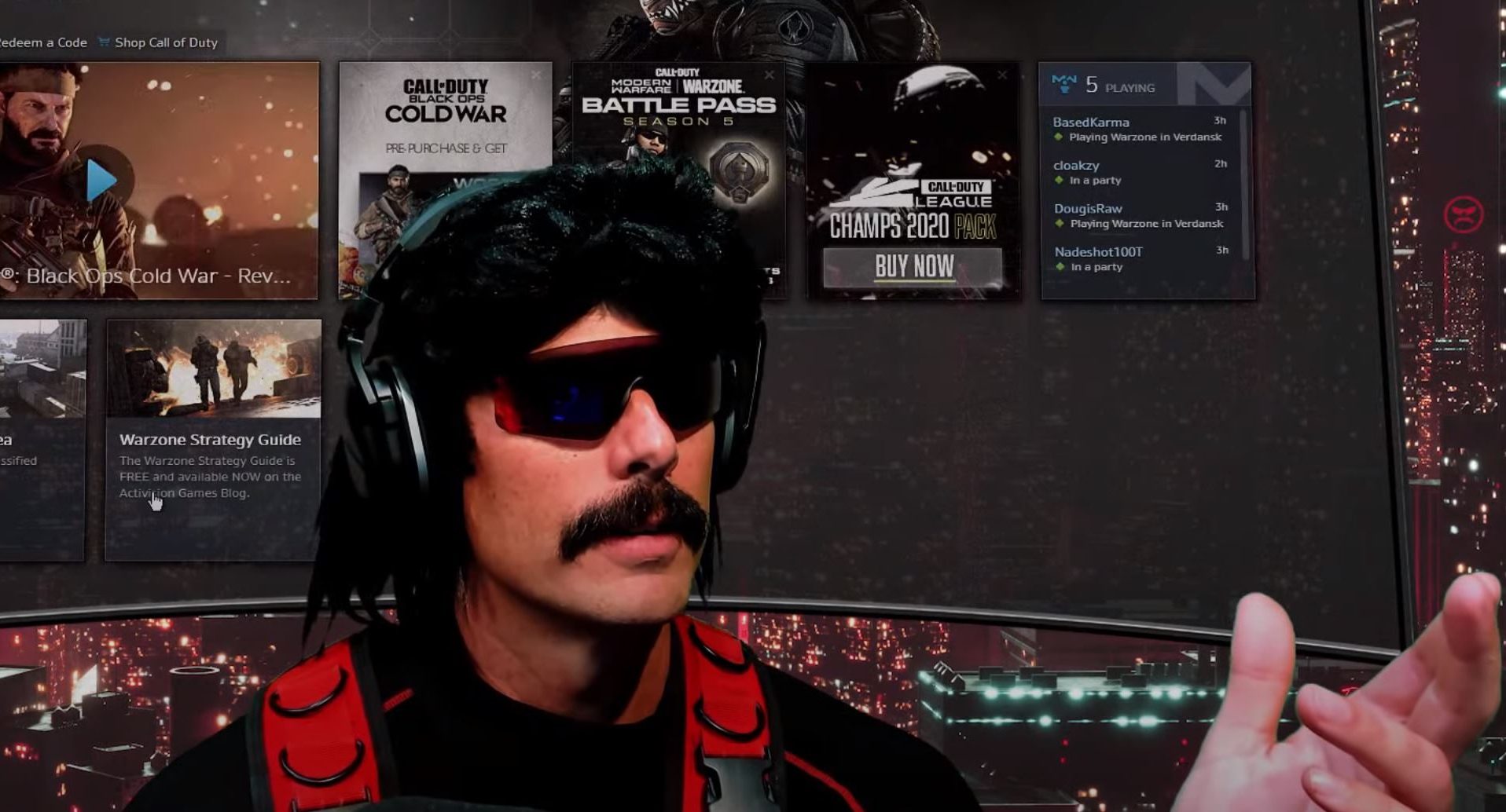DrDisrespect spricht darüber, wieviel Geld er durch den Twitch-Bann verlor