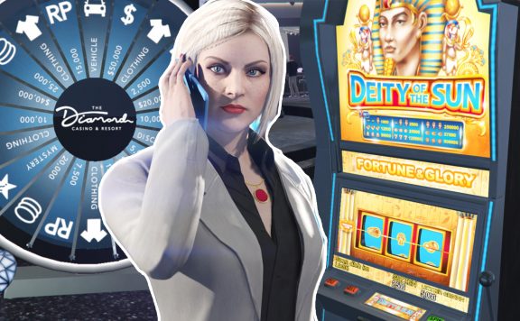 GTA Online Casino Glücksrad Automat Handy Titel