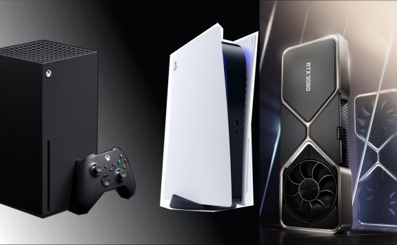 Titelbild RTX 3080 PS5 und Xbox Series X