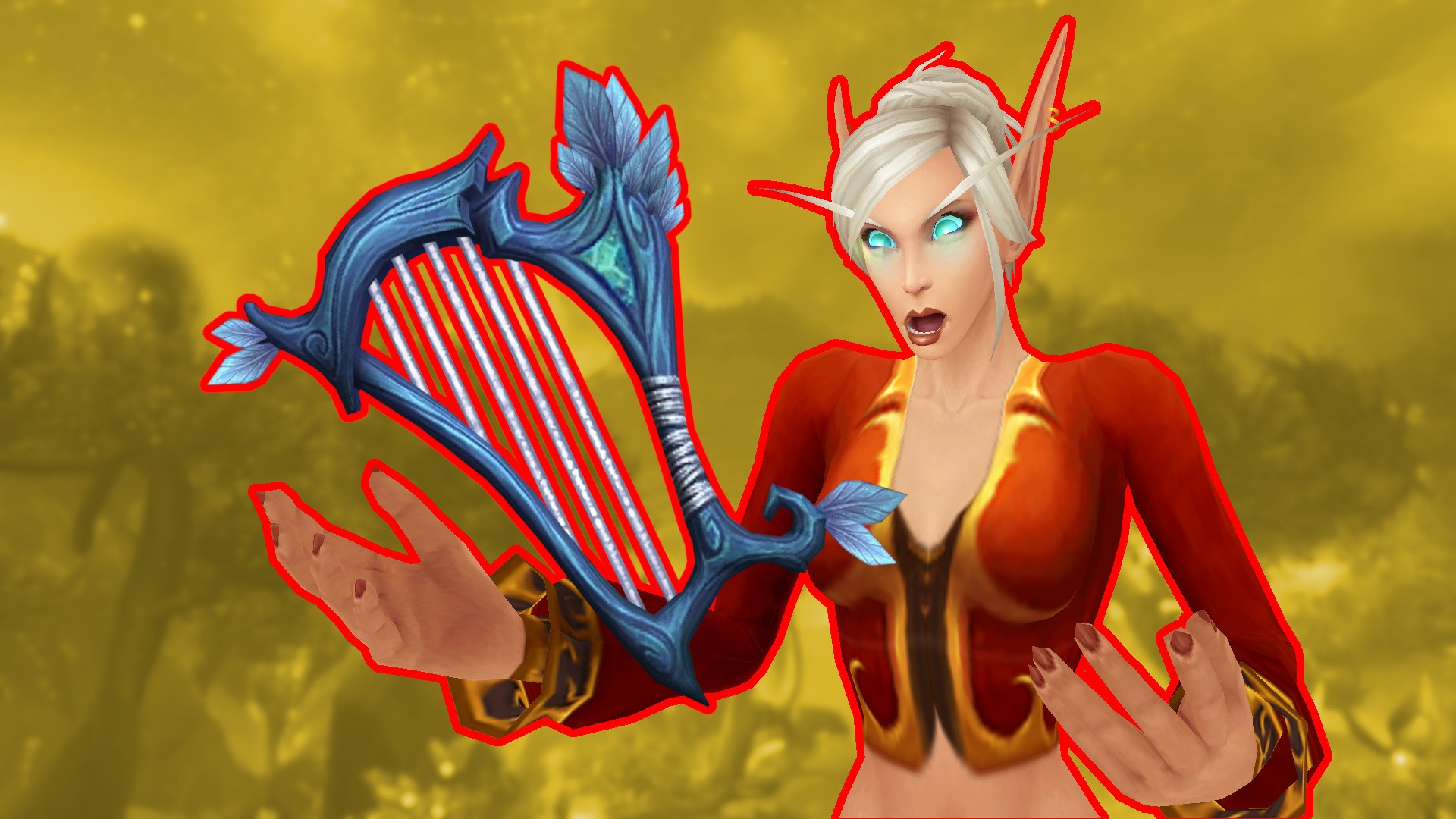 In WoW Shadowlands gibt es offenbar Harfen als Waffen – Oder sowas ähnliches
