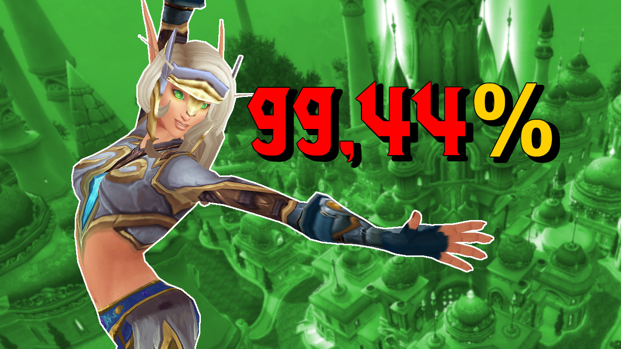 WoW: Dieser verrückte Paladin hat 99,44 % – Von allem