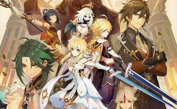 Genshim Impact Artwork with Zhongli