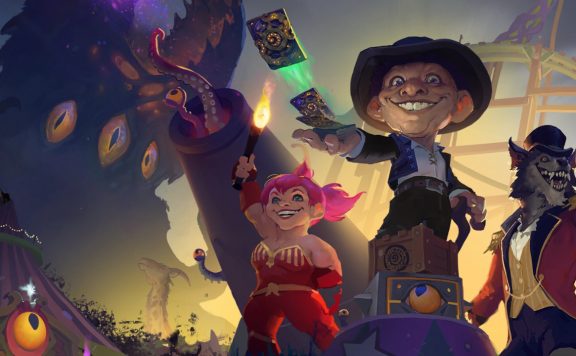 Hearthstone Darkmoon Faire title title 1280x720