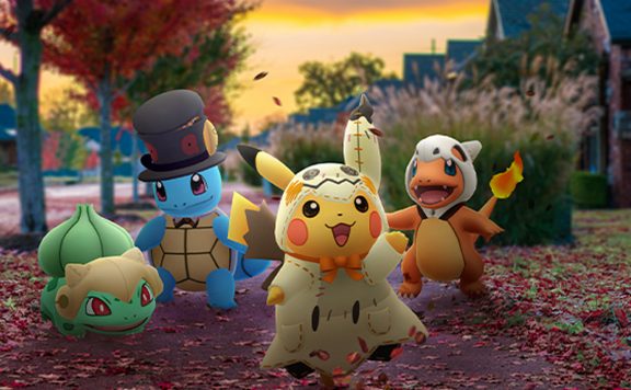 Pokémon GO Halloween Titel Pikachu Starter Gen 1